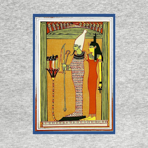 Isis and Osiris Papyrus print by WillowNox7